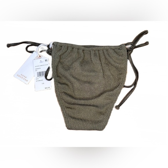 NWT Good American Always Fits Tiny Ties Bottom in Stormy001, Sizes S/M & 2XL/3XL - Picture 6 of 14